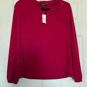 V-neck red Banana Republic blouse